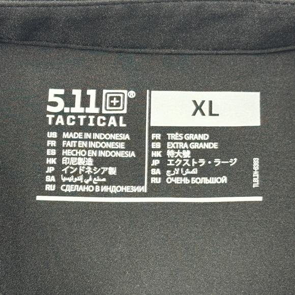 5.11 Tactical Polo Shirt Mens XL Black Flex Moisture Wicking‎ Performance Tennis - Picture 4 of 10
